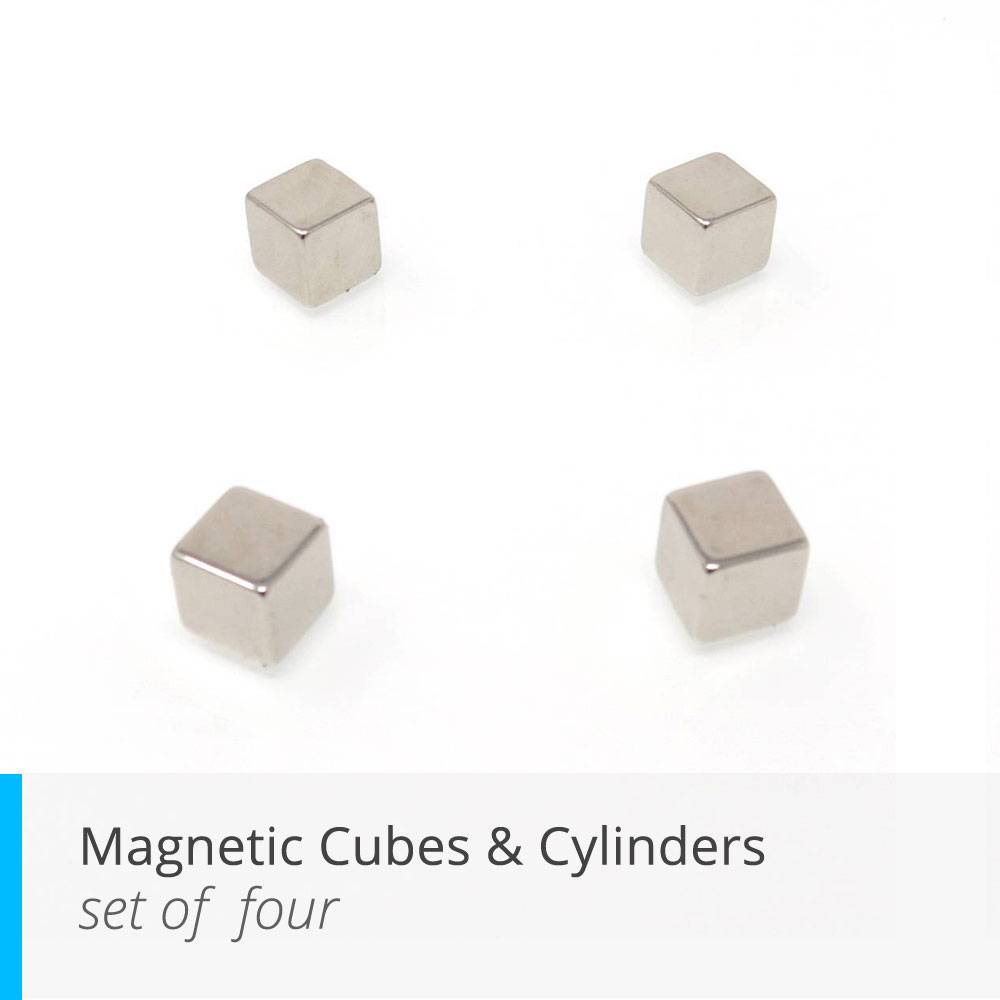 Magnetic Cubes & Cylinders- set of four