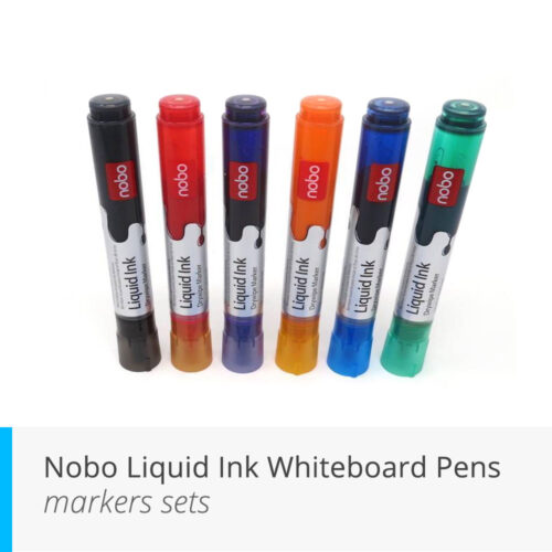 Nobo Liquid Ink Whiteboard Pens- Marker sets