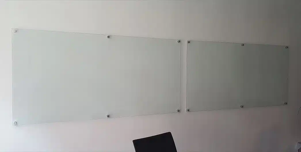 Clear-Board-Install-1 Clear glass wipe board