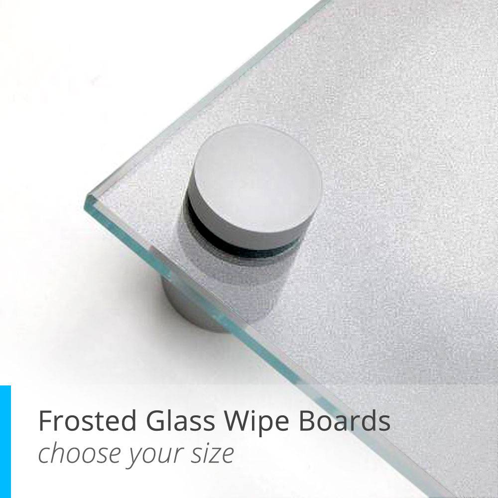 Frosted Glass Wipe Boards- choose your size