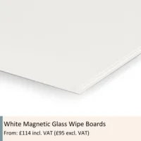 White Magnetic Glass Board