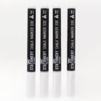 Liquid Chalk Pens - Assorted Colours & White - White Markers Markers x 4
