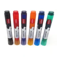 Nobo Liquid Ink Whiteboard Pens - Assorted Markers x 6