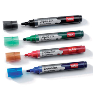 Nobo Liquid Ink Whiteboard Pens | Simply Glass Wipe Boards