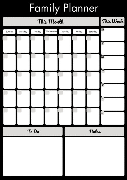 Planner notice board