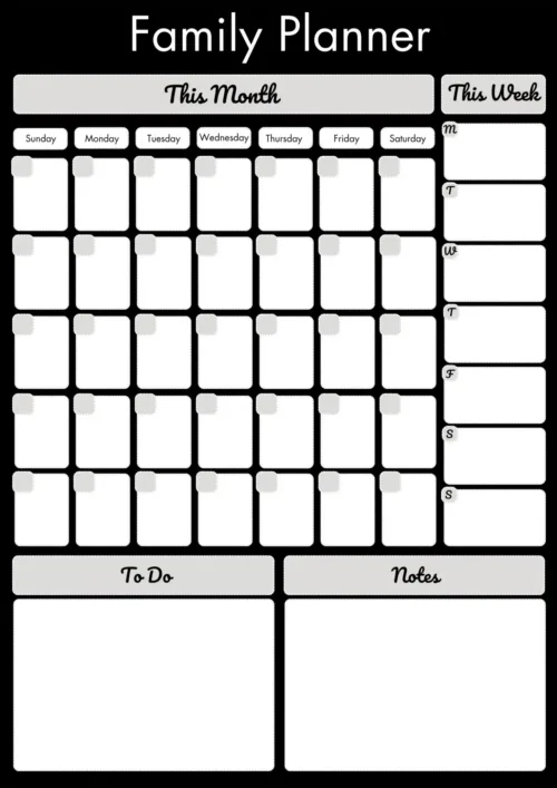 Planner notice board