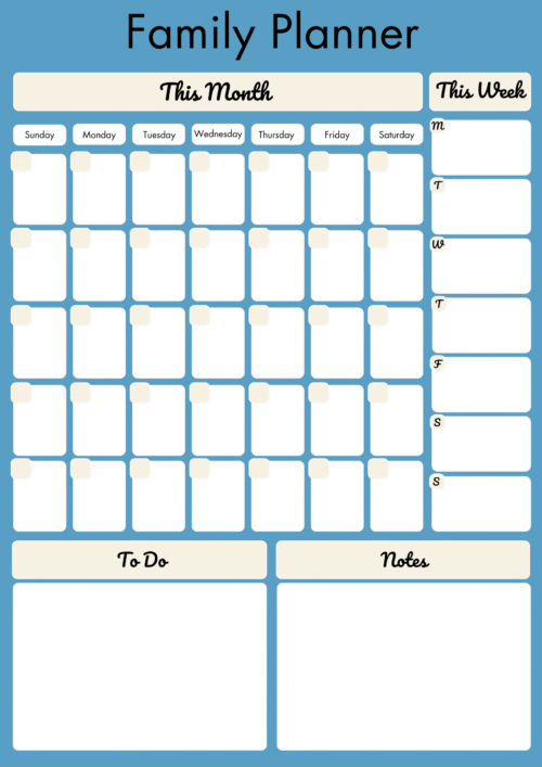 Planner notice board