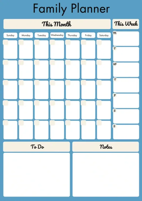 Planner notice board