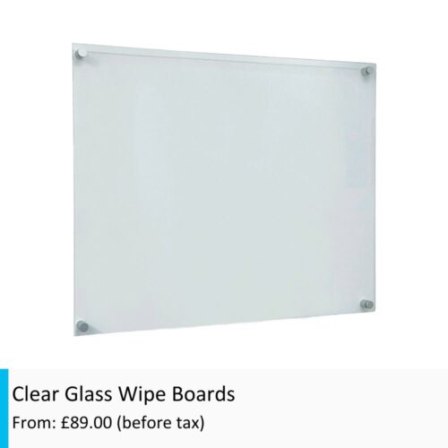 image of a Clear Glass Wipe Board