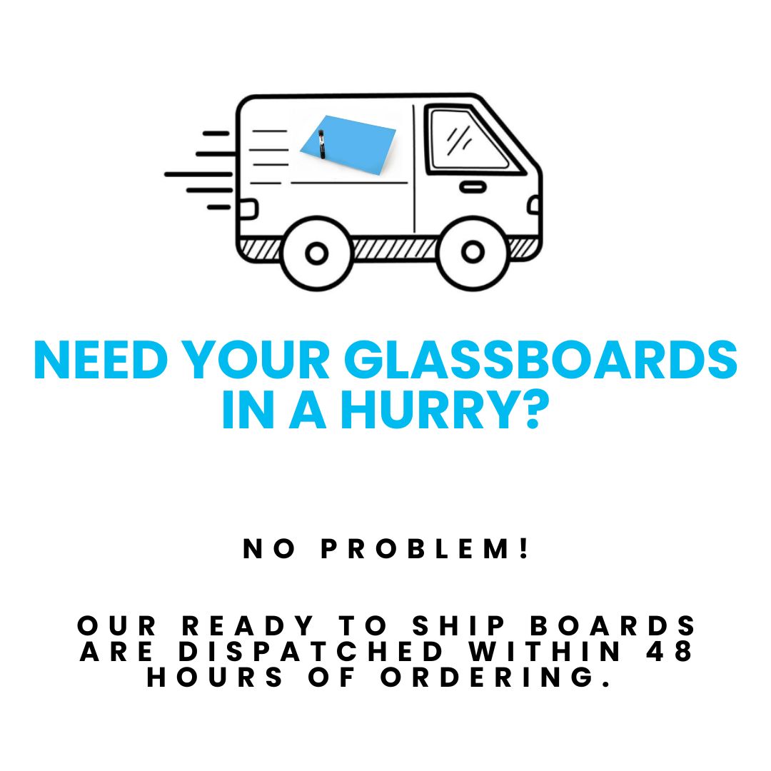 Ready To Ship Magnetic Glass Wipe Boards