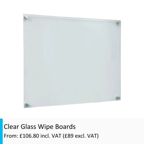 Clear Glass Wipe Board