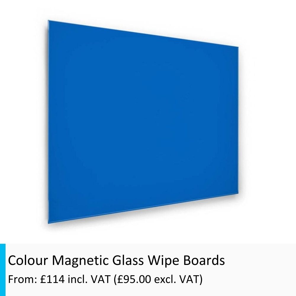 Colour Magnetic Glass Wipe Board