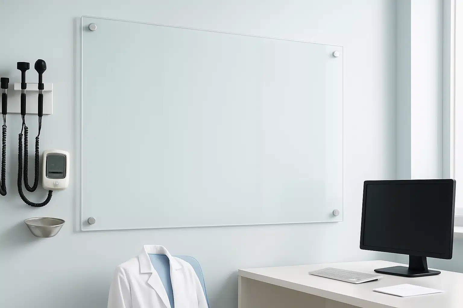 Medical Office with Glass Whiteboard